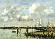 Lameuse a Rotterdam Eugene Boudin